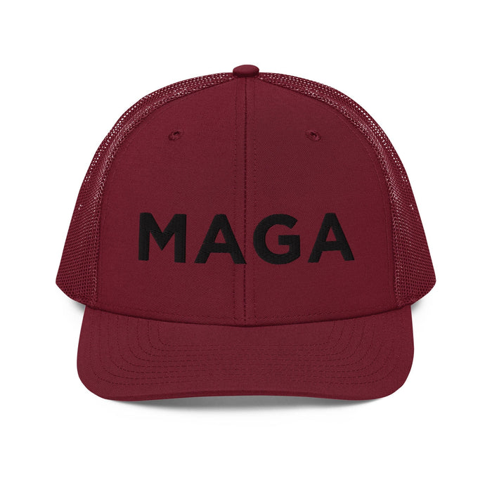 Triniskies  Cardinal MAGA Embroidered Trucker Cap Make America Great Again Richardson 112