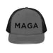 Triniskies  Charcoal/Black MAGA Embroidered Trucker Cap Make America Great Again Richardson 112