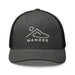 Triniskies  Charcoal/ Black Wander Often Minimalist Mountain Landscape Trucker Hat – Camping & Hiking