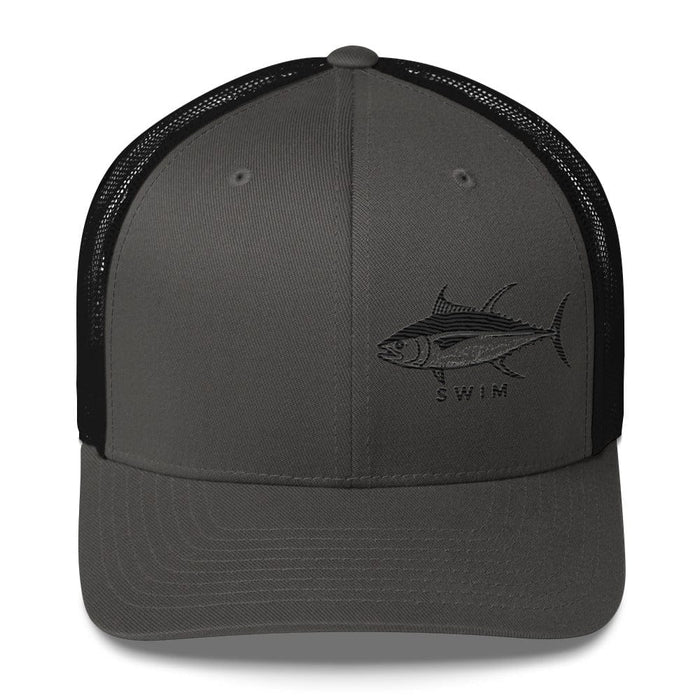 Triniskies Charcoal/ Black Yellowfin Tuna EmbroideredTrucker Cap