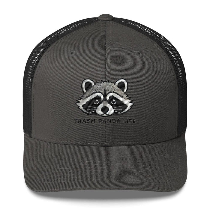 Triniskies Charcoal Embroidered Trash Panda Wildlife Humor Trucker Hat – Funny & Stylish