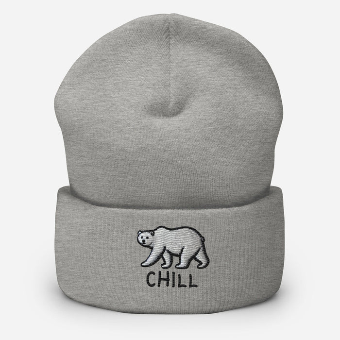 Triniskies Chill Embroidered Polar Bear Cuffed Beanie