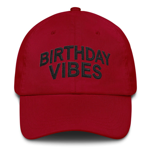 Triniskies Cranberry Birthday Vibes Dad Hat, Low Profile Adjustable Cap Celebration Birthday Hat Great Gift Idea