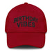 Triniskies Cranberry Birthday Vibes Dad Hat, Low Profile Adjustable Cap Celebration Birthday Hat Great Gift Idea