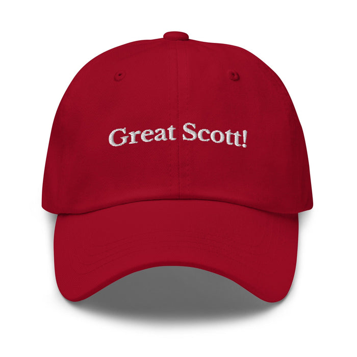 Triniskies  Cranberry Great Scott! Embroidered Dad Hat