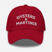 Triniskies  Cranberry Oysters & Martinis Embroidered Dad Hat