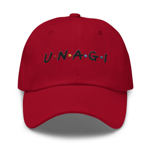 Triniskies  Cranberry UNAGI Embroidered Dad Hat – Stay Aware in Style