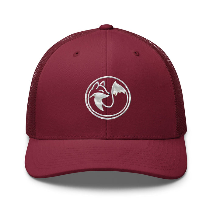 Triniskies  Cranberry Wild Fox Embroidered Trucker Cap – Trendy and Nature-Friendly