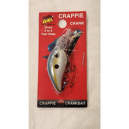 Triniskies Creme & Arkie Bass lure set 6" worm and Crappie crank bait Set (1)