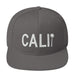 Triniskies Dark Grey Cali Embroidered California Trucker Cap. Classic Fit Flat Brim