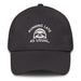 Triniskies Dark Grey Embroidered "Sloth Running Late as Usual" Dad Hat – Low Profile, Adjustable Strap & Curved Visor