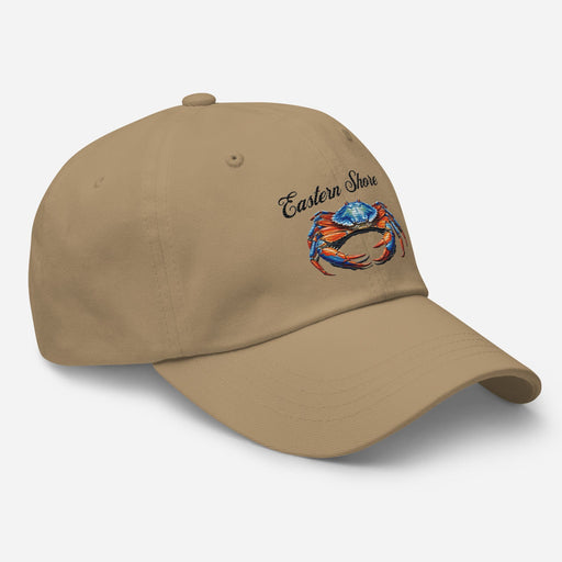 Triniskies Eastern Shore Blue Crab Embroidered Hat. Coastal inspired Cap for Seafood Lovers