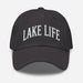 Triniskies Embroidered "Lake Life" Dad Hat – Low Profile, Adjustable Strap Mens Gift Womens Gift