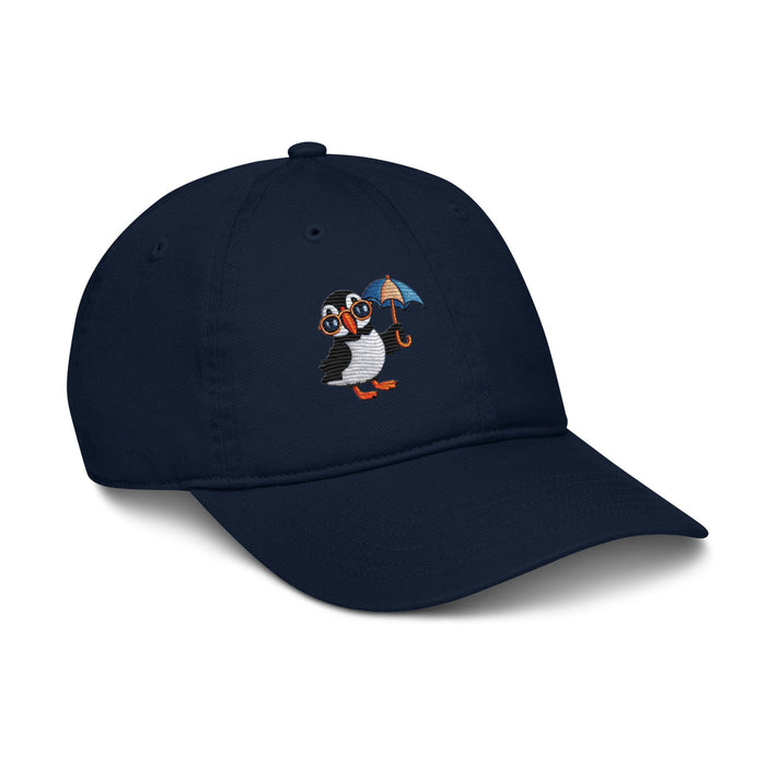 Triniskies  Embroidered Playful Puffin Organic Dad Hat - Quirky & Sustainable Style