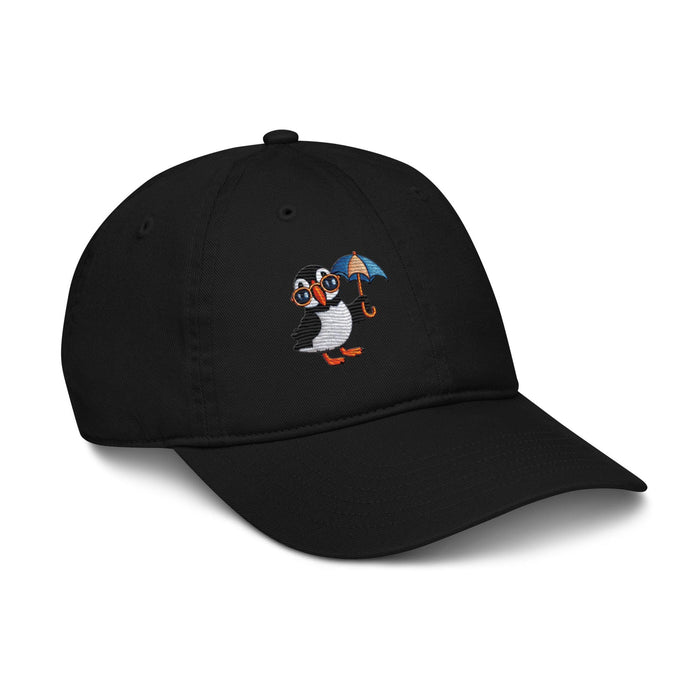 Triniskies  Embroidered Playful Puffin Organic Dad Hat - Quirky & Sustainable Style