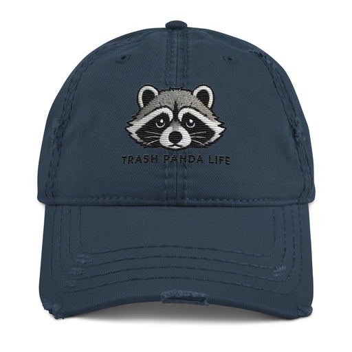 Triniskies Embroidered Trash Panda Life Distressed Dad Hat – Edgy & Fun Wildlife Funny Stylish Hat