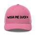 Triniskies Embroidered Wish Me Luck Clover Trucker Hat Classic Comfort with Mesh Back Great Gift Idea Mens Hat Womens Hat