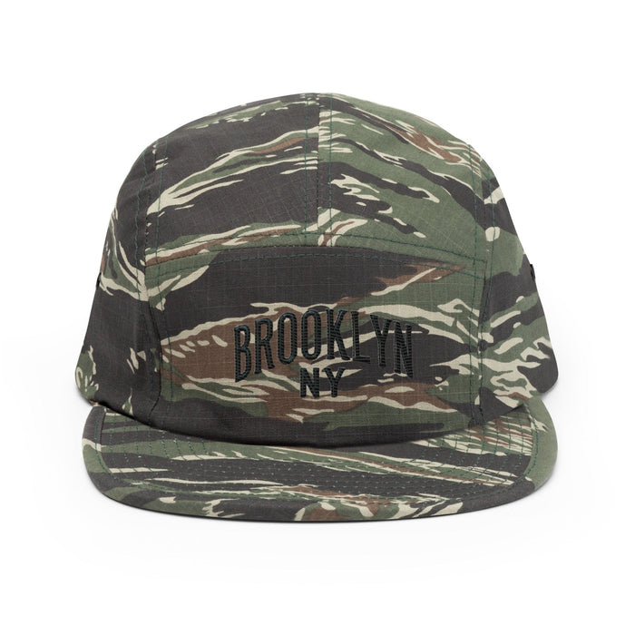 Triniskies  Green Tiger Camo Brooklyn NY Embroidered Camper Hat – Urban Streetwear Essential