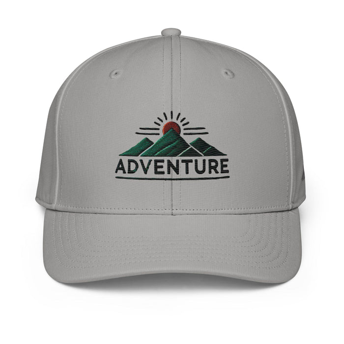 Triniskies  Grey Three Adidas Adventure Embroidered Mountain Landscape Hat – Hiking & Camping Ready