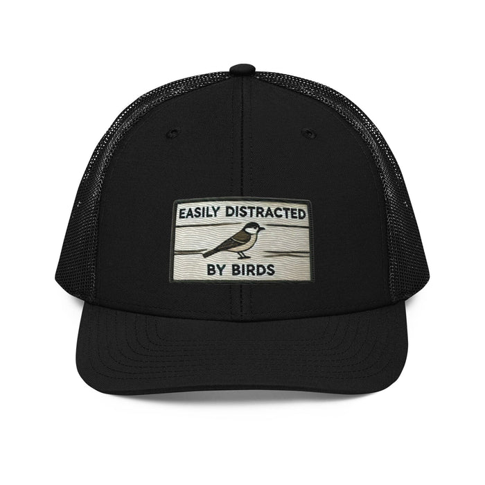 Triniskies  Hats Black Embroidered Bird Hat Easily Distracted by Birds Richardson 112 Trucker Cap