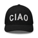 Triniskies  Hats Black Embroidered CIAO Italian Trucker Hat | Travel Cap with Mesh Back