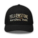 Triniskies  Hats Black Embroidered Yellowstone National Park Trucker Cap Mesh Back Adventure Hat Camping Hat