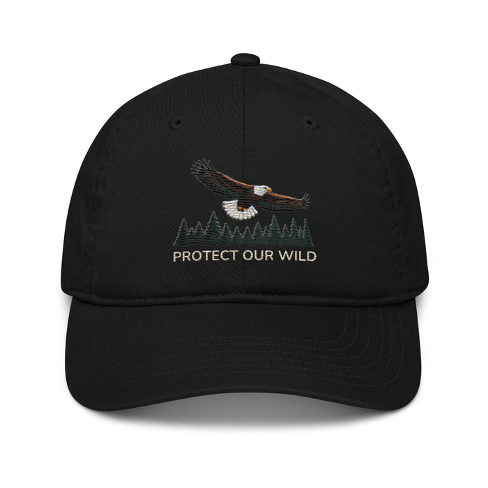 Triniskies  Hats Black / Unisex / ADULT Eagle Protect Our Wild Organic Cotton Dad Hat