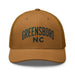 Triniskies  Hats Caramel Embroidered Greensboro NC Trucker Cap | North Carolina Vacation & Travel Gift