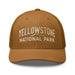 Triniskies  Hats Caramel Embroidered Yellowstone National Park Trucker Cap Mesh Back Adventure Hat Camping Hat