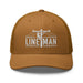 Triniskies  Hats Caramel Lineman Embroidered Trucker Cap | Classic Mesh Back Hat Great Gift Idea