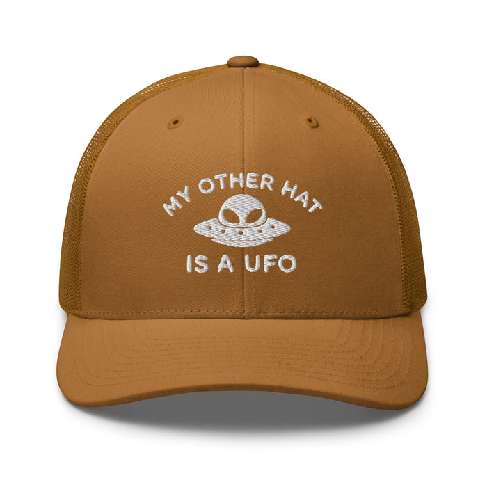 Triniskies  Hats Caramel UFO Trucker Hat Embroidered Alien Mesh Cap