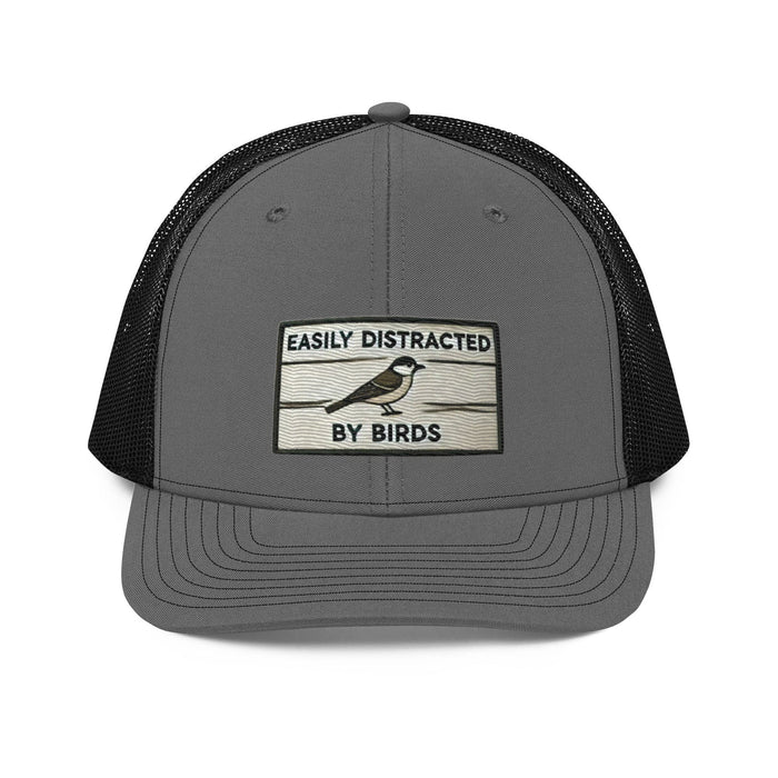 Triniskies  Hats Charcoal/Black Embroidered Bird Hat Easily Distracted by Birds Richardson 112 Trucker Cap