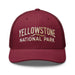 Triniskies  Hats Cranberry Embroidered Yellowstone National Park Trucker Cap Mesh Back Adventure Hat Camping Hat