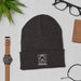 Triniskies  Hats Dark Grey / UNISEX / ADULT Cuffed Beanie with Panther Embroidery – Bold Style for Every Adventure!