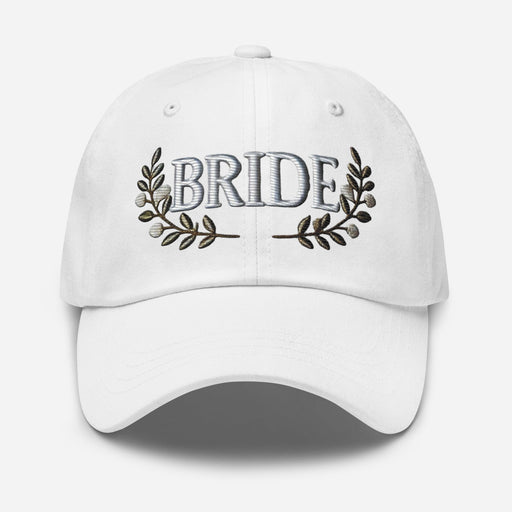 Triniskies  Hats Embroidered Bride Floral Dad Hat | Beautiful Wedding Hat for the Bride