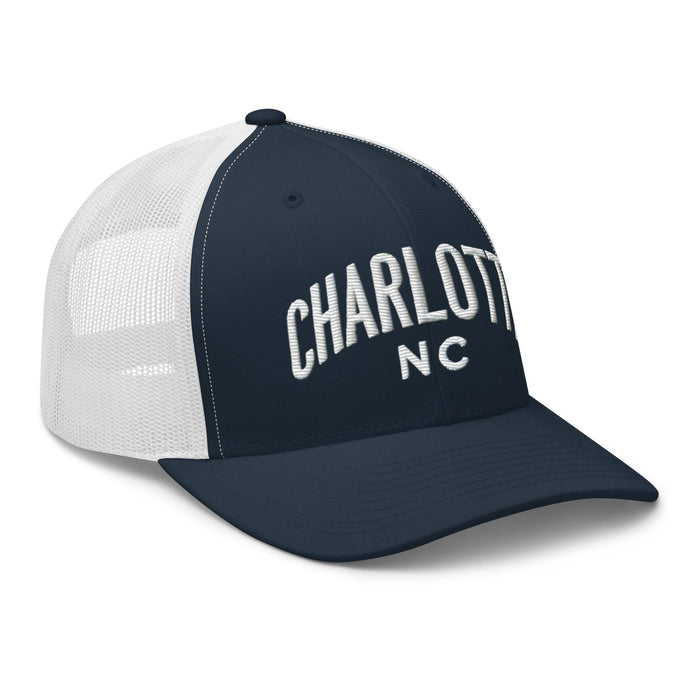 Triniskies  Hats Embroidered Charlotte NC Trucker Cap | Classic Mesh Back Hat