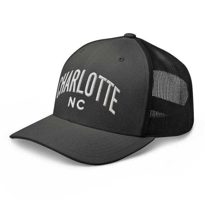 Triniskies  Hats Embroidered Charlotte NC Trucker Cap | Classic Mesh Back Hat