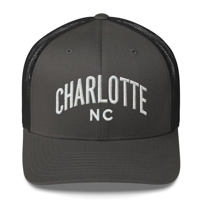 Triniskies  Hats Embroidered Charlotte NC Trucker Cap | Classic Mesh Back Hat