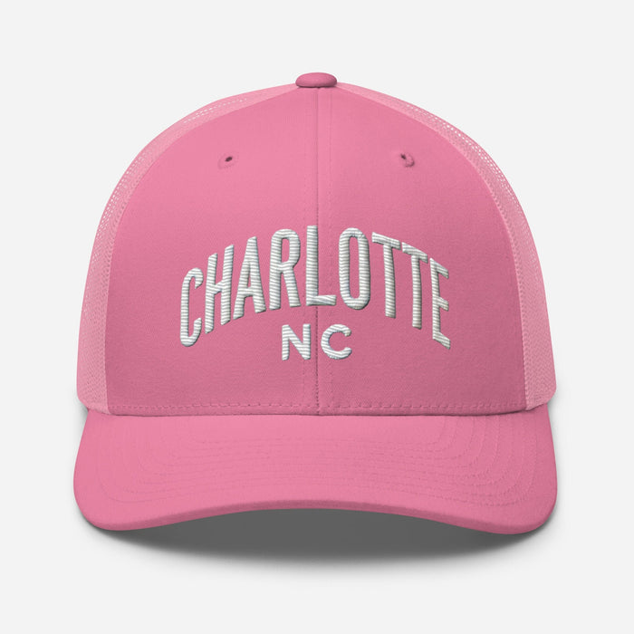 Triniskies  Hats Embroidered Charlotte NC Trucker Cap | Classic Mesh Back Hat