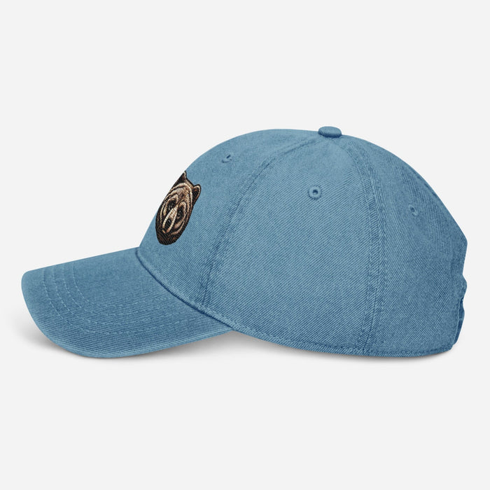 Triniskies  Hats Embroidered Fox and Bear Wildlife Denim Hat   Perfect for Campers and Hikers!