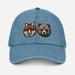 Triniskies  Hats Embroidered Fox and Bear Wildlife Denim Hat   Perfect for Campers and Hikers!