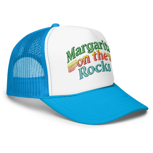 Triniskies  Hats Embroidered Margarita on the Rocks Foam Trucker Hat | Party Hat with Mesh Back