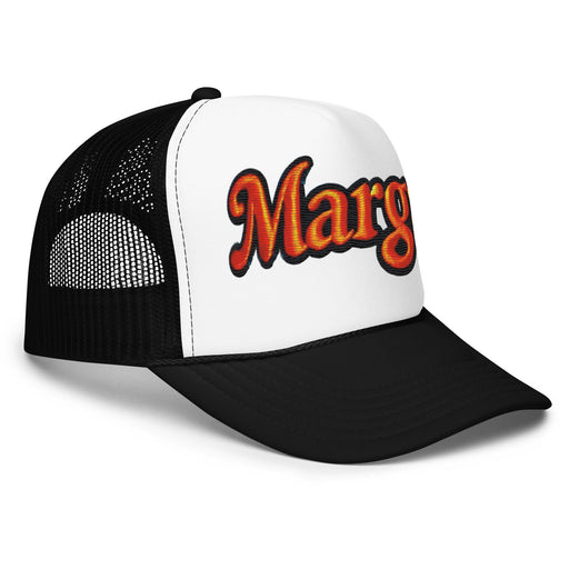 Triniskies  Hats Embroidered Margs Foam Trucker Hat | Margarita Party Hat | Breathable Mesh Back