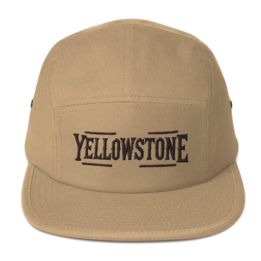 Triniskies  Hats Embroidered Yellowstone National Park Five Panel Cap | Camping & Hiking Hat