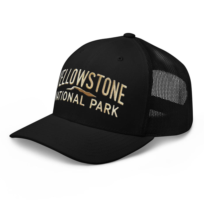 Triniskies  Hats Embroidered Yellowstone National Park Trucker Cap Mesh Back Adventure Hat Camping Hat