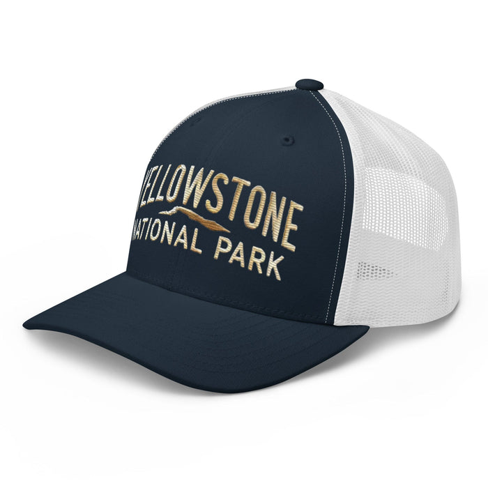 Triniskies  Hats Embroidered Yellowstone National Park Trucker Cap Mesh Back Adventure Hat Camping Hat