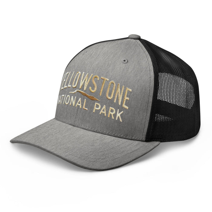 Triniskies  Hats Embroidered Yellowstone National Park Trucker Cap Mesh Back Adventure Hat Camping Hat