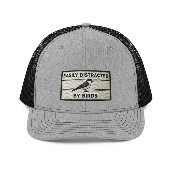 Triniskies  Hats Heather Grey / Black Embroidered Bird Hat Easily Distracted by Birds Richardson 112 Trucker Cap