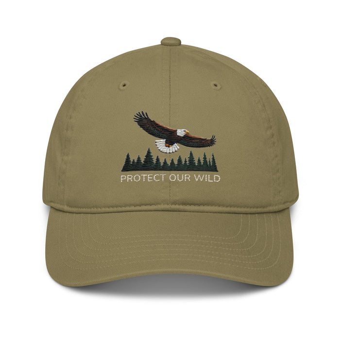 Triniskies  Hats Jungle / Unisex / ADULT Eagle Protect Our Wild Organic Cotton Dad Hat