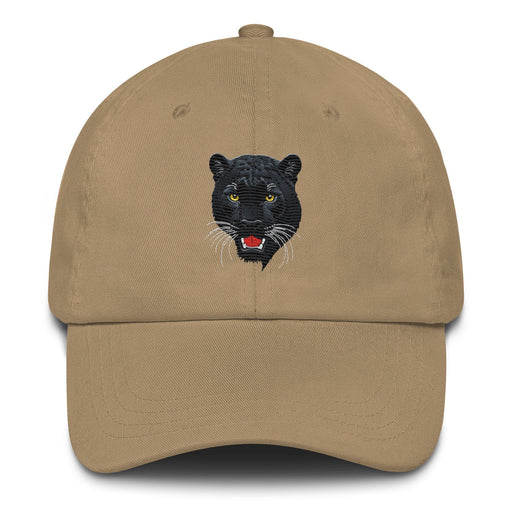 Triniskies  Hats Khaki Black Panther Embroidered Dad Hat – Stylish Low-Profile Cap with Adjustable Strap